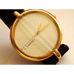 Midsize 31mm Rodolphe by Longines Gold Plated Fashion Watch Runs